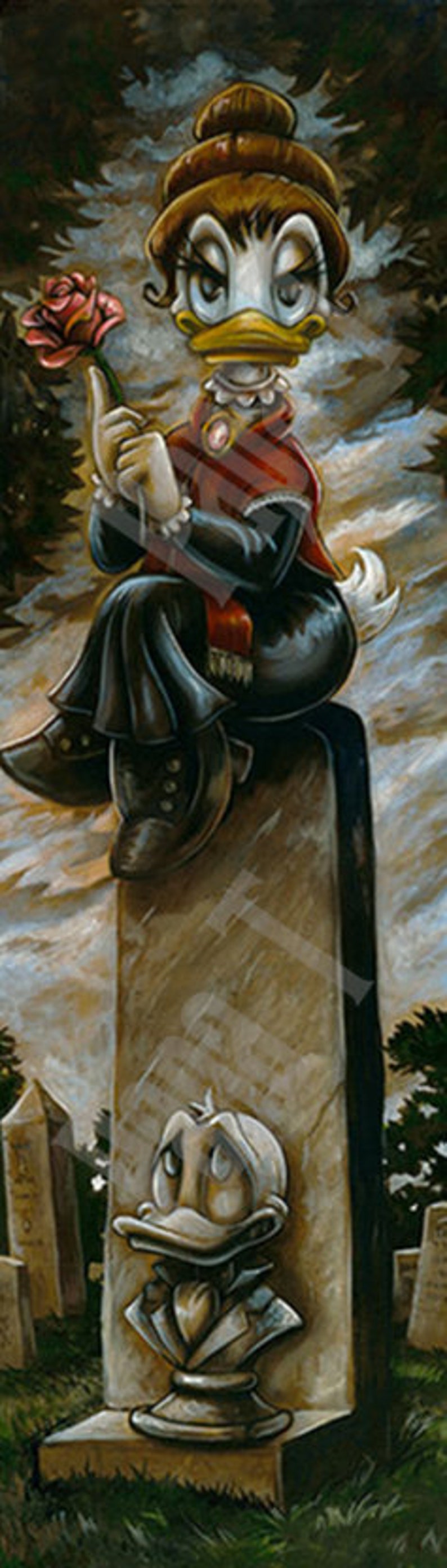 Full Size Mickey and Friends Haunted Mansion Stretch Painting Etsy