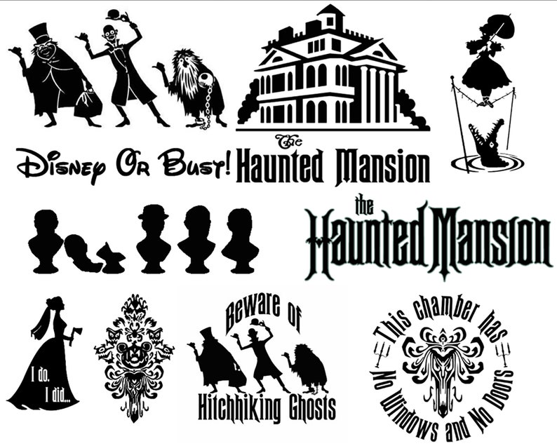 Disney Haunted Mansion Graphic files in Eps Jpg Png and Svg | Etsy