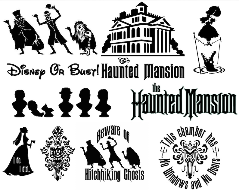 Disney Haunted Mansion Graphic files in Eps Jpg Png and ...
