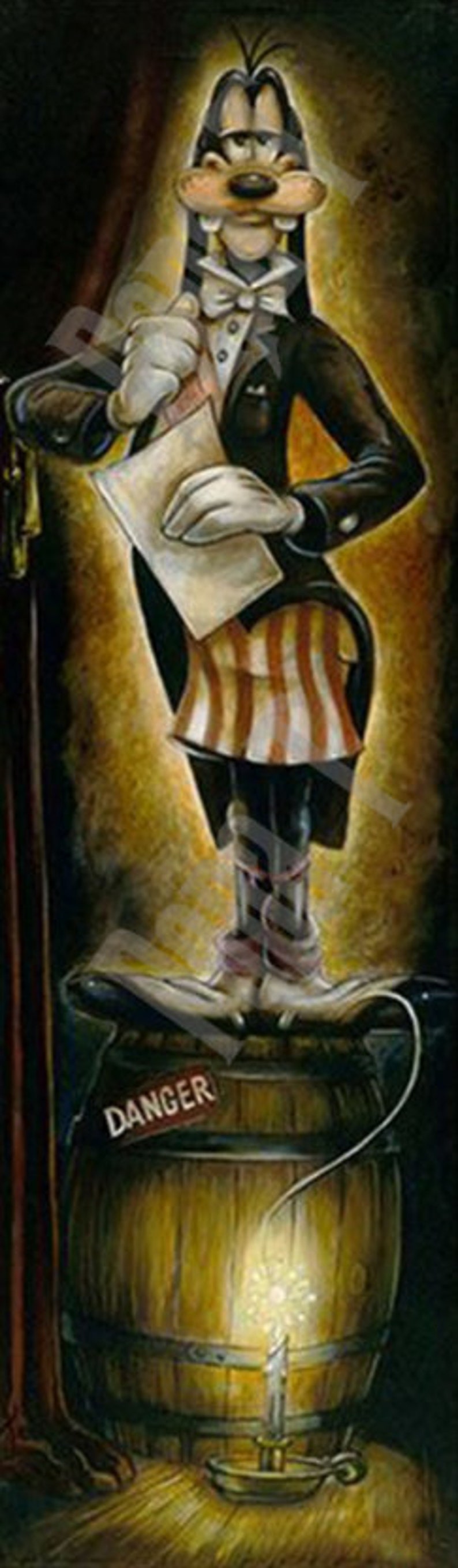 Full Size Mickey and Friends Haunted Mansion Stretch Painting Etsy