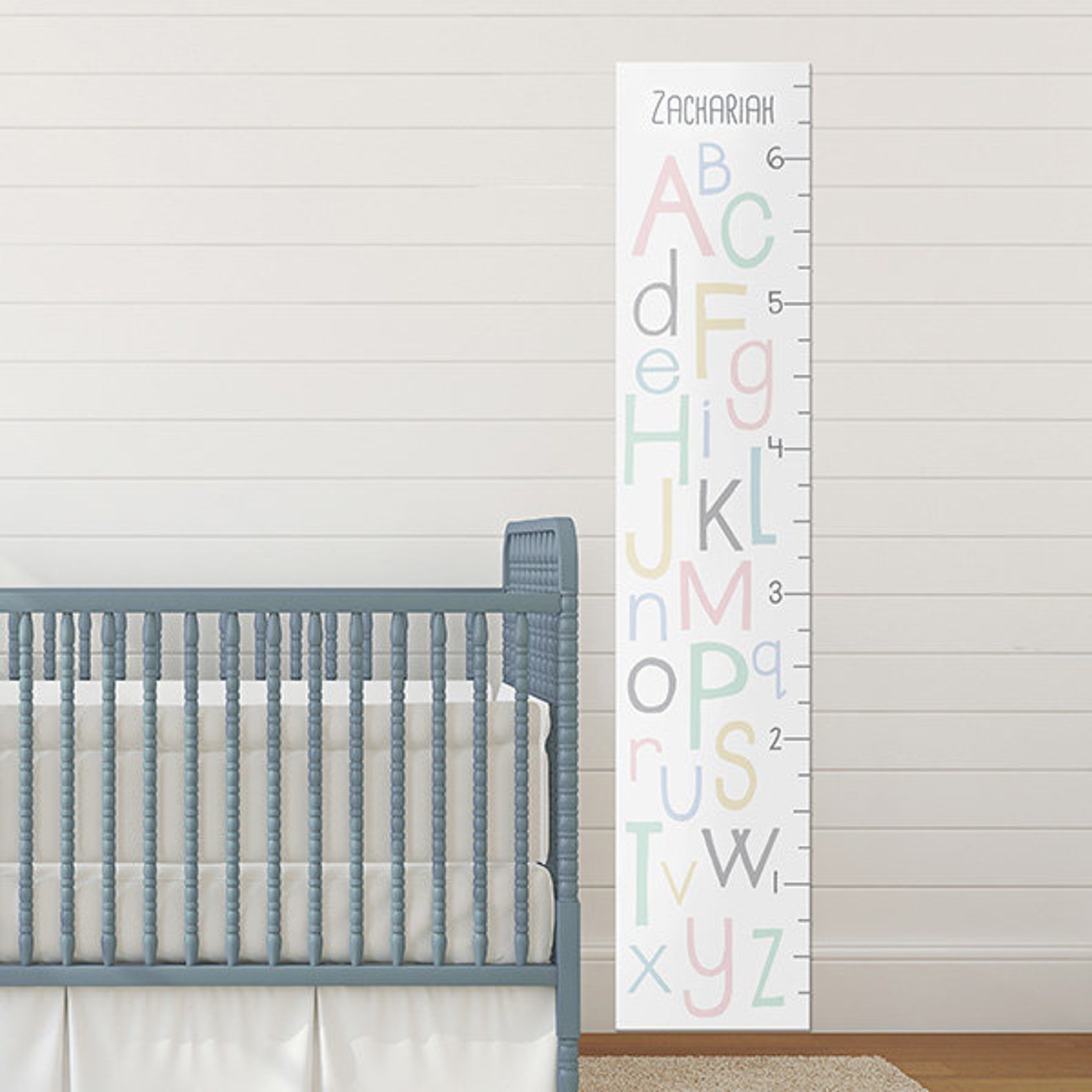 Personalized ABC Growth Chart for Babies Newborns Infants Etsy