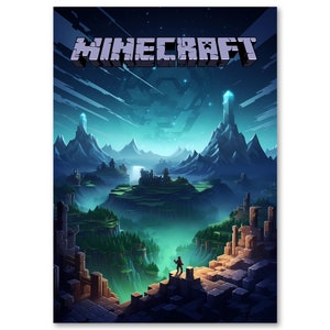 Minecraft, Minecraft artwork and posters, Minecraft fan-made art prints, Minecraft-themed merchandise, Minecraft fan creations, Minecraft-inspired wall decor, Minecraft illustrations, Minecraft designs for your space