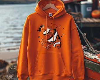Clown fish Hoodie - Finding nemo beach hoodie, summer hoodie, coral reef fish, aquatic sea ocean marine life biologist aquarium unisex shirt