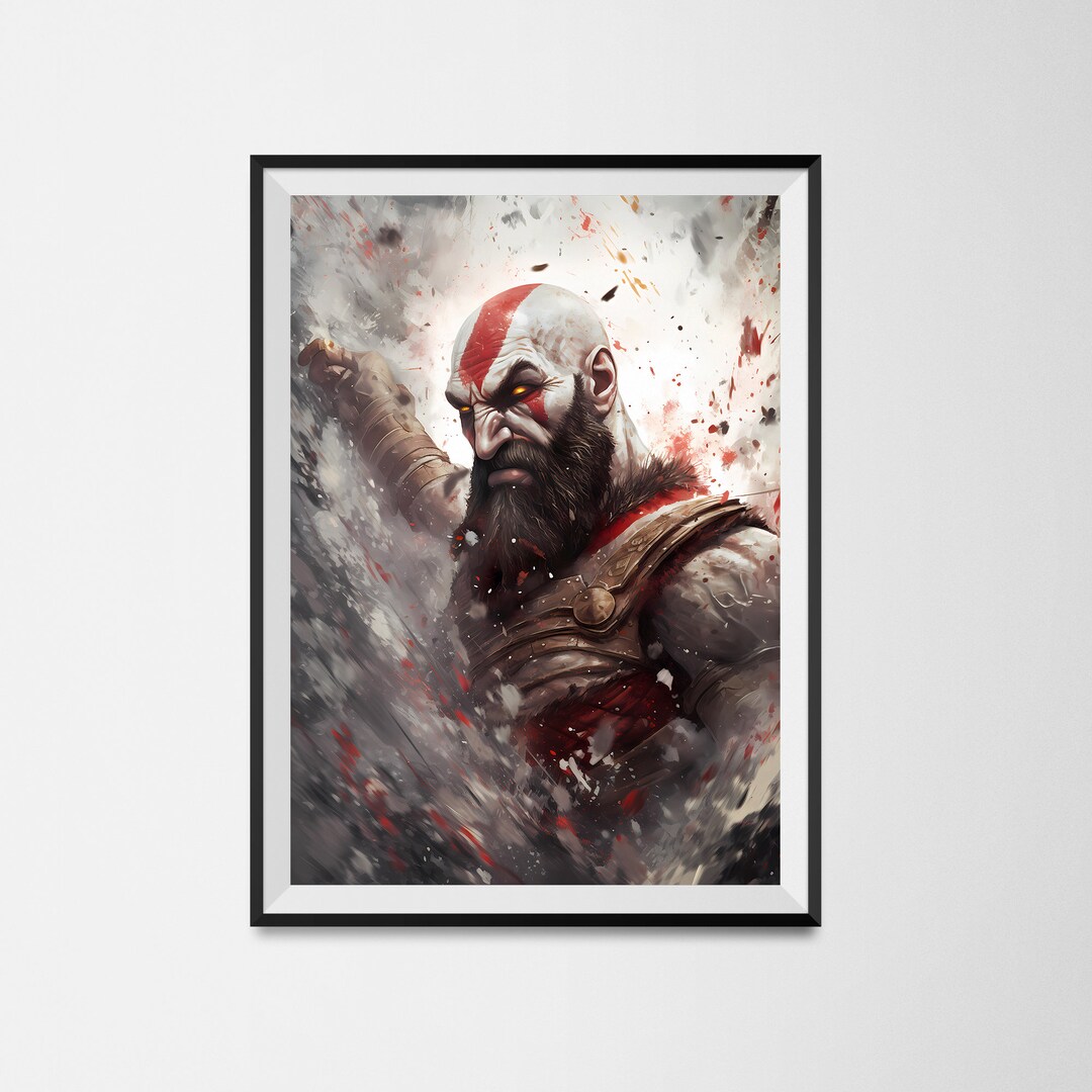 Gaming Poster A3 God of War, God of War Print Easy to Frame Ideal for ...
