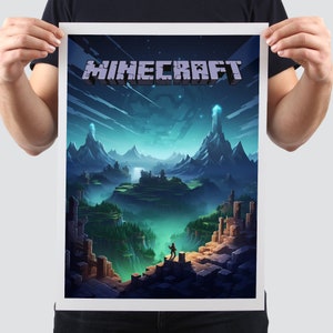 Minecraft, Minecraft artwork and posters, Minecraft fan-made art prints, Minecraft-themed merchandise, Minecraft fan creations, Minecraft-inspired wall decor, Minecraft illustrations, Minecraft designs for your space