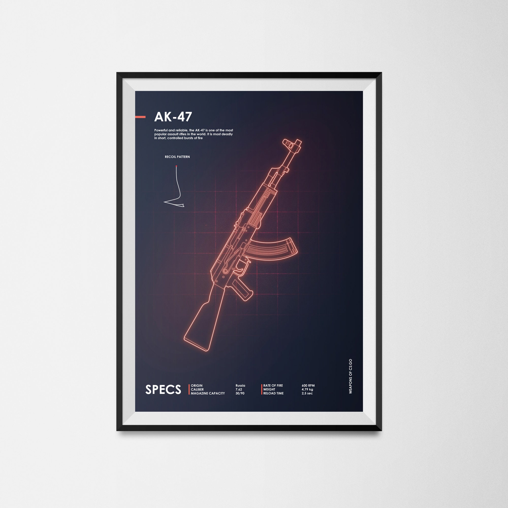 Counter-Strike: Global Offensive, AK-47, PC gaming, video game art,  Counter-Strike