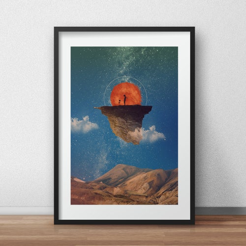 The Little Prince Inspired Sureal Art Print Abstract Nature - Etsy