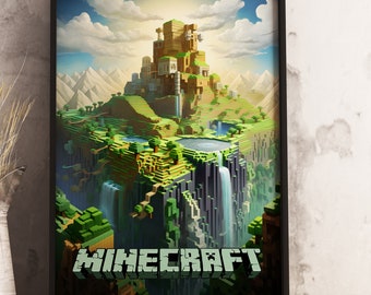 A3 Minecraft Gaming Poster, Gamer gift HD Print – Minecraft, Combo, Video Game, Bundle, Gaming Room,  Wall Art, Home Decor, Children v3