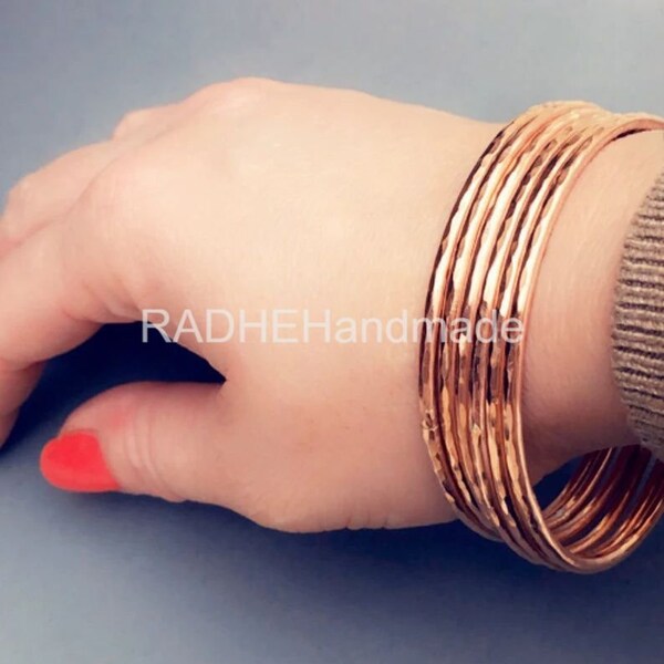 Copper Bangles Etsy