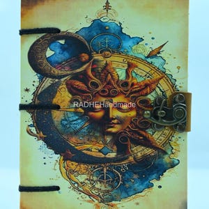 Lo Scorpione Appassionato - Libro delle Ombre con Chiusura a Lucchetto, Diario, Diario Grimorio, Quaderno per Scrivere, Diario Vintage, Carta Antica con Bordo Frastagliato.