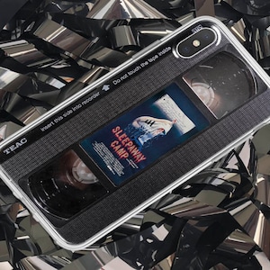 VHS iPhone 15 14 13 17 16 Pro Max Xs Xr 8 Plus case, Horror movie for Samsung S23 case, Halloween Google pixel case, Retro VHS phone case