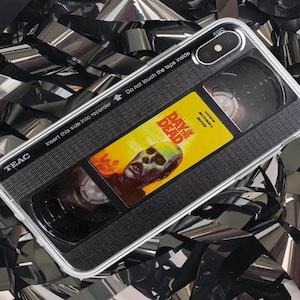 VHS iPhone 15 14 13 17 16 Pro Max Xs Xr X 8 Plus case, Horror movie poster for Samsung S20 case, Halloween Google pixel case Retro VHS case