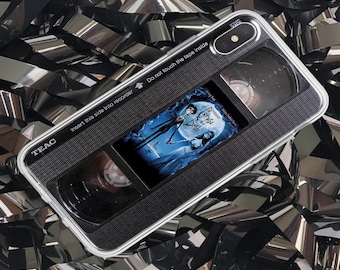 VHS iPhone 15 14 13 17 16 Pro Max Xs Xr X 8 Plus case, Horror movie poster for Samsung S20 case, Halloween Google pixel case Retro VHS case