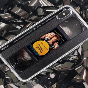 VHS iPhone 15 14 13 17 16 Pro Max Xs Xr X 8 7 6 Plus case, Horror movie for Samsung S20 case, Halloween Google pixel case, Retro VHS phone
