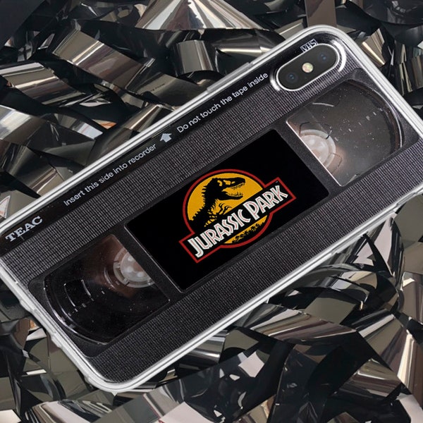Funda para iPhone 15 14 13 16 Pro Max de Jurassic Park, funda para iPhone Park World VHS para iPhone 17 Max X XR, funda de regalo para Samsung S24 S23 Ultra