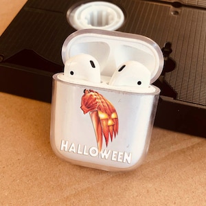 Halloween der Trick ist, am Leben zu bleiben mit Horror AirPods Fall es klar schockproof Proective Case Cover Zubehör für Apple Airpods Hüllen