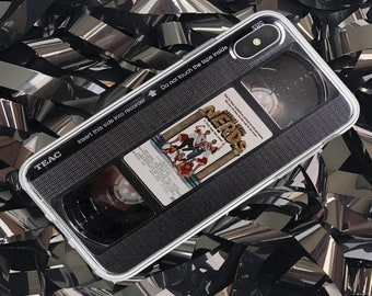 VHS iPhone 15 14 13 17 16 Pro Max Xs Xr X 8 Plus case, Horror movie poster for Samsung S20 case, Halloween Google pixel case Retro VHS case