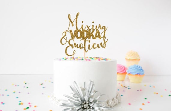Mixing Vodka Emotions Cake Topper 90 S Theme Etsy