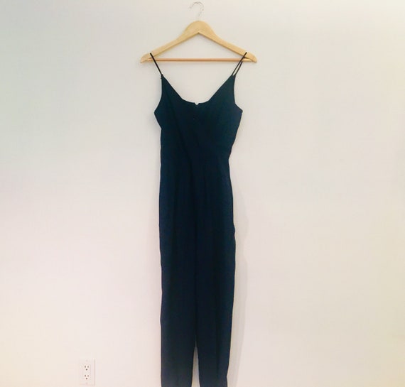 navy sleeveless jumpsuit