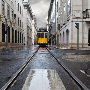 Lisbon Tram 28 | Portugal | yellow | fine art print | tram | Contemporary Art Prints | Living Room Décor | city | wall art | Canvas | Travel