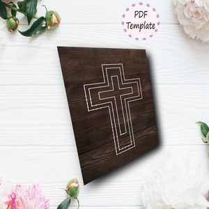 Cross String Art Pattern Printable Template String Art Cross Etsy Cross String Art Pattern Printable Template String Art Cross Etsy
