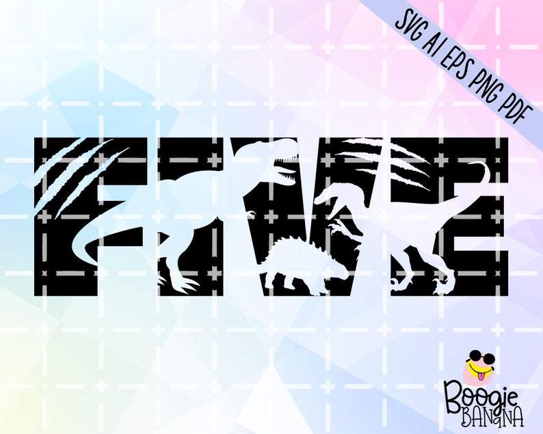 Download Rawr I'm Five Svg Eps Png Pdf Cut File 5th Birthday T-Rex ...