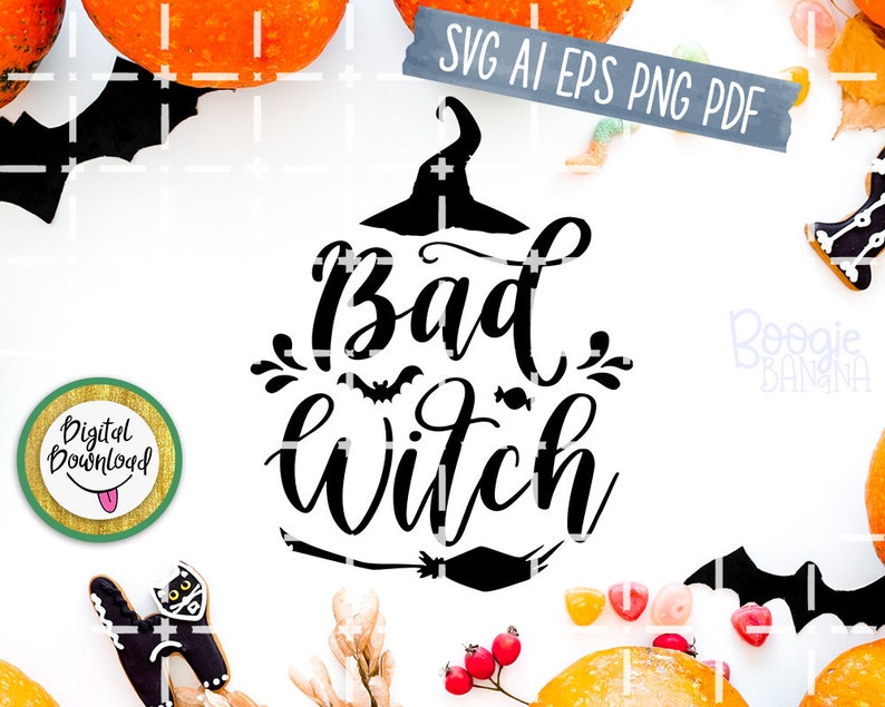 Download Bad Witch Svg Eps Png Pdf Cut File Halloween Svg Halloween ...