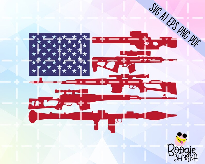 Download American Flag Guns Svg Eps Png Pdf Cut File Guns Lover Svg ...