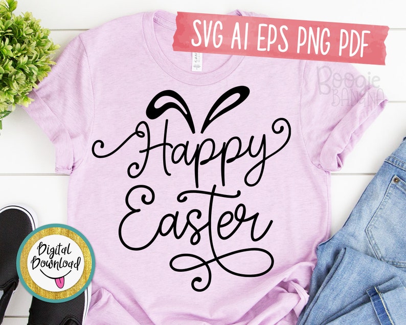 Download Happy Easter Svg Eps Png Pdf Cut File Easter Kids Shirt ...