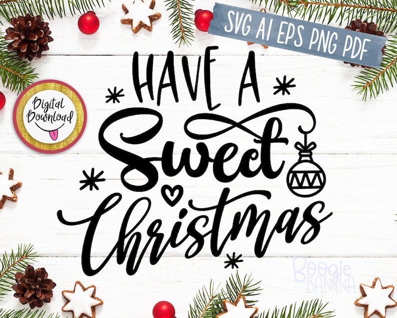 Download Have A Sweet Christmas Svg Eps Png Pdf Cut File Potholder ...