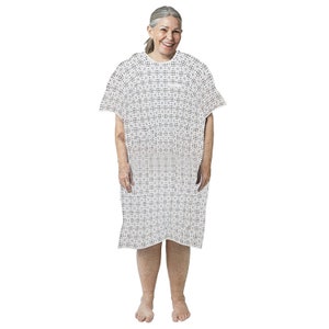 Classy Pal Hospital Gown with Back Tie, One Size Fits All Design, Unisex