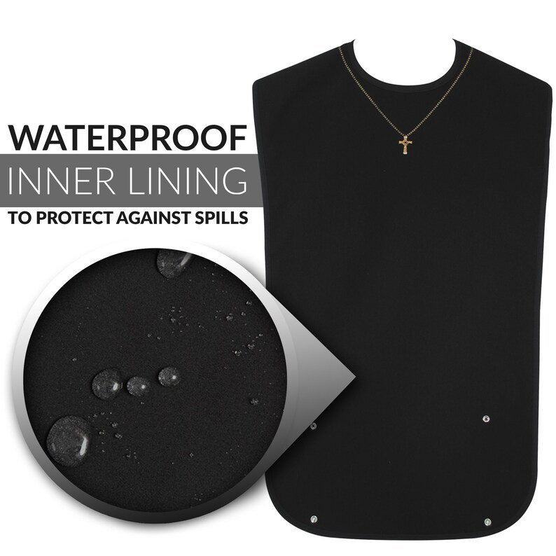 Classy Pal Adult Bib for Women with Embroidered Design. image 3