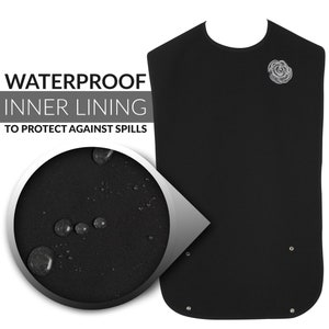 Classy Pal Adult Bib for Women with Embroidered Design. image 3