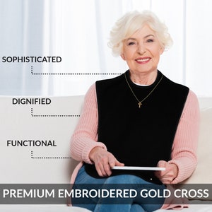 Classy Pal Adult Bib for Women with Embroidered Design. image 6