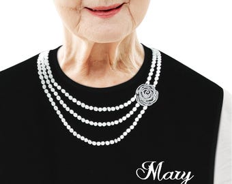 Embroidered Adult Bib: Classy Waterproof Clothing Protector, Personalized