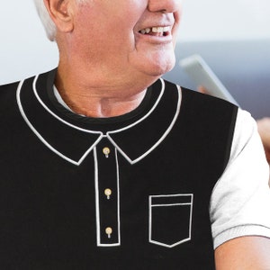Classy Pal Adult Bib for Men with Embroidered Design. image 7