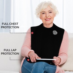 Classy Pal Adult Bib for Women with Embroidered Design. image 2