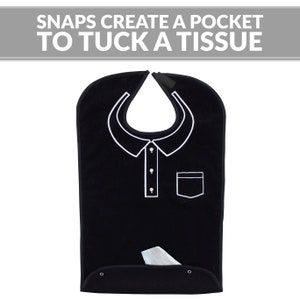 Classy Pal Adult Bib for Men with Embroidered Design. image 5