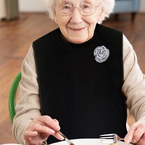 Classy Pal Adult Bib for Women with Embroidered Design. image 9