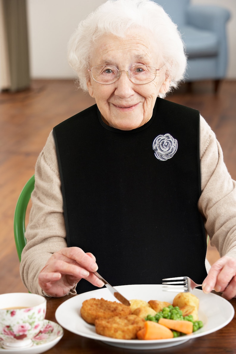 Classy Pal Adult Bib for Women with Embroidered Design. image 9