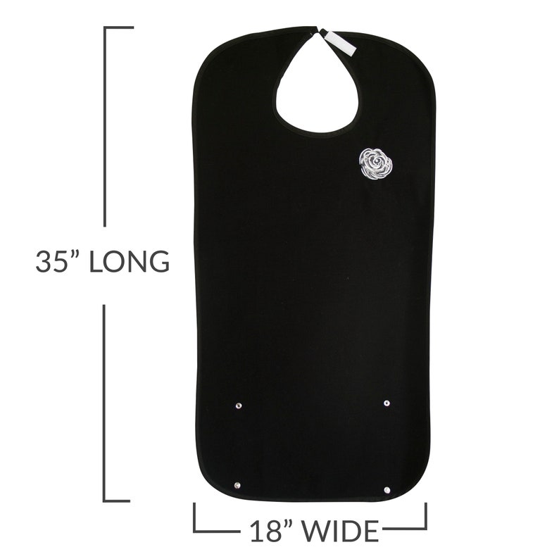 Classy Pal Adult Bib for Women with Embroidered Design. image 5