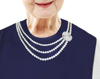 Classy Pal Adult Bib: Waterproof Clothing Protector with Crumb Catcher