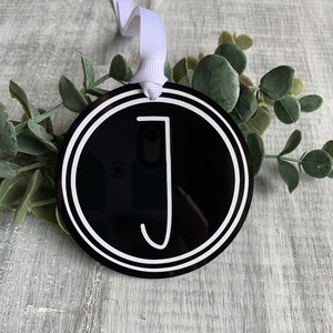 Personalized Acrylic Stocking Tag, Initial Ornaments, Stocking Tags, Custom gift tag, Initial tag, Personalized Gifts, Bachelorette gifts