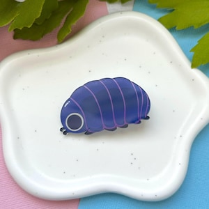 Pill Bug Acrylic Hair Clip