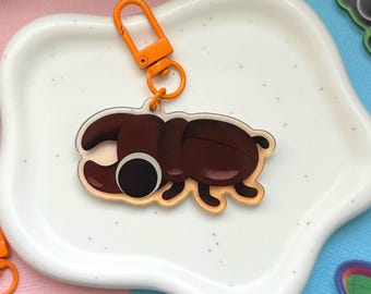 Stag Beetle 2.5" Acrylic Charm