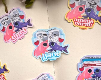 Übergeben Sie die Yaoi | Juri | Fan Fiktion | Omegaverse Vinyl-Aufkleber