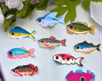 Autocollants en vinyle Fish Collection 2