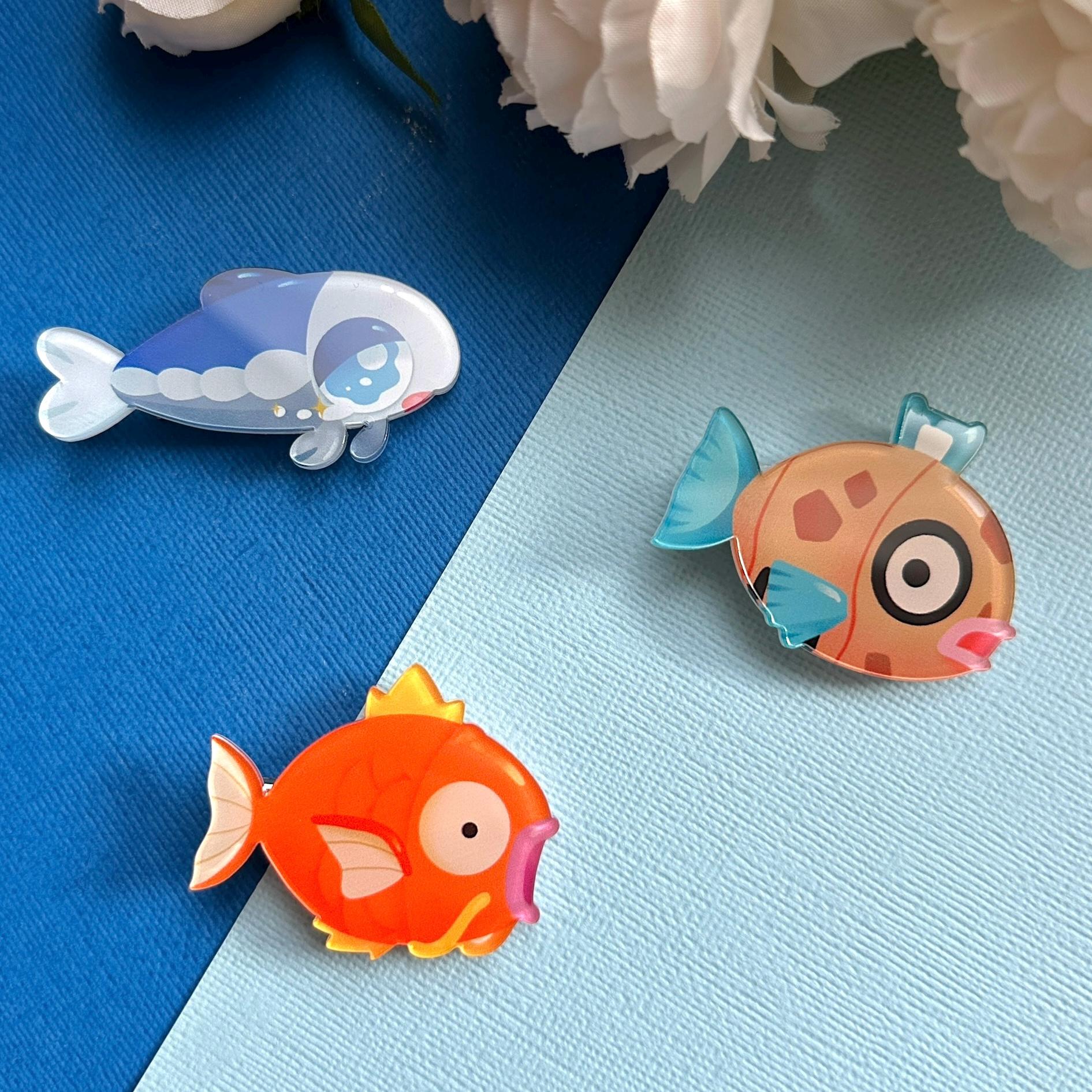 Magic Fish Acrylic Hair Clip - Etsy