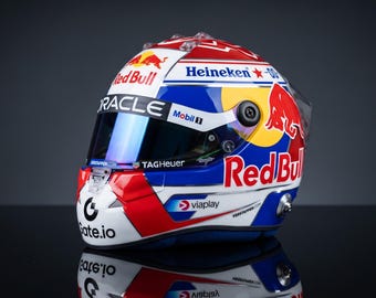 カスタム マックス・フェルスタッペン レッドブル F1 レーシングヘルメット レプリカ モータースポーツ コレクターズアイテム ディスプレイピース