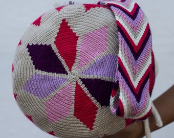 Handmade Wayuu Shoulder Bag, Artisan Crossbody Bag, One of a Kind Artisan Bag
